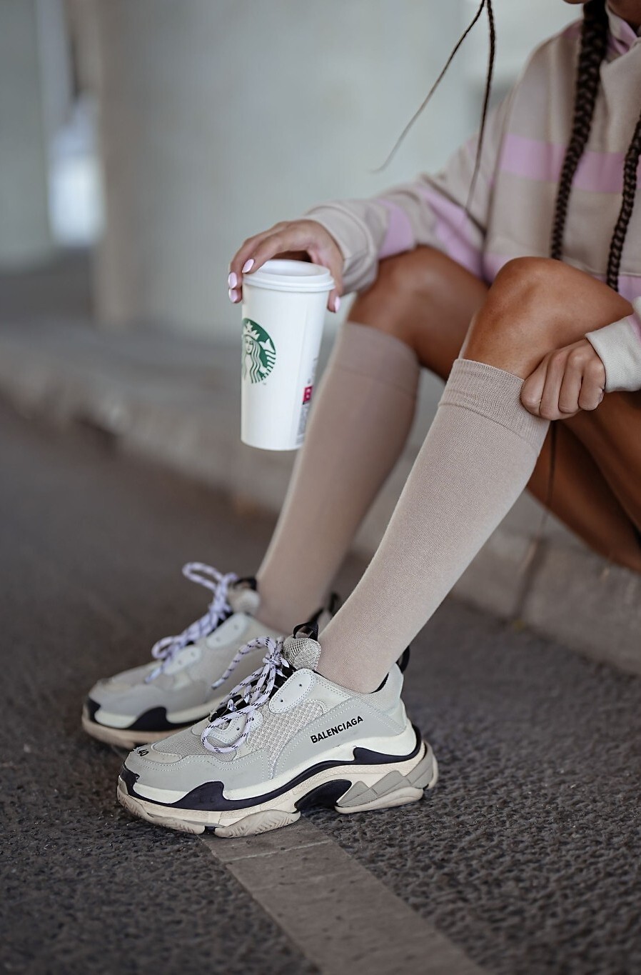 Podkolienky Milena Glad 0248-001 37-41 Veľkosť: 37-41, Barva: Béžová