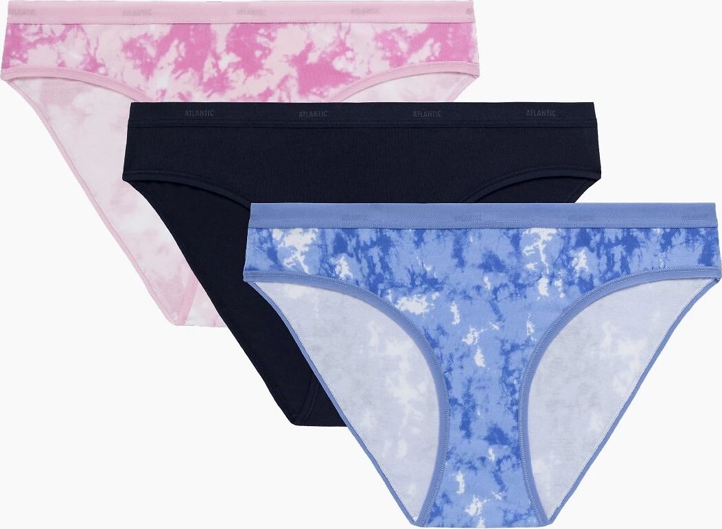 Batikovaná sada 3 bavlnených nohavičiek Atlantic 3LP-207 A'3 S-XL Veľkosť: XL