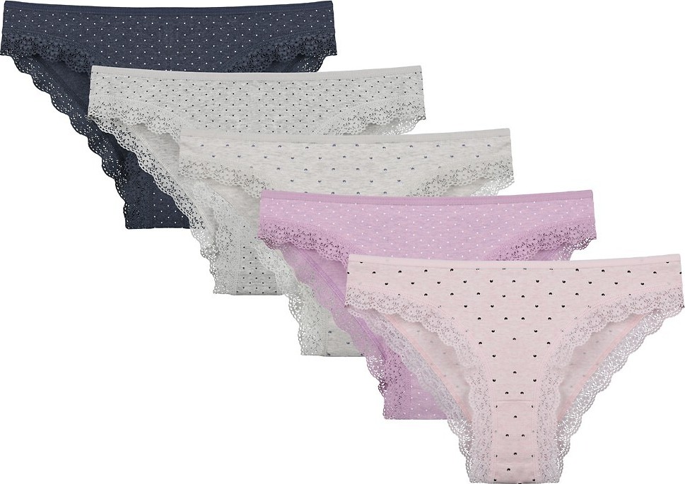 Sada 2 nohavičiek s čipkou a bodkami Donella 1925 /wz.42 A'2 M-XL Veľkosť: XL