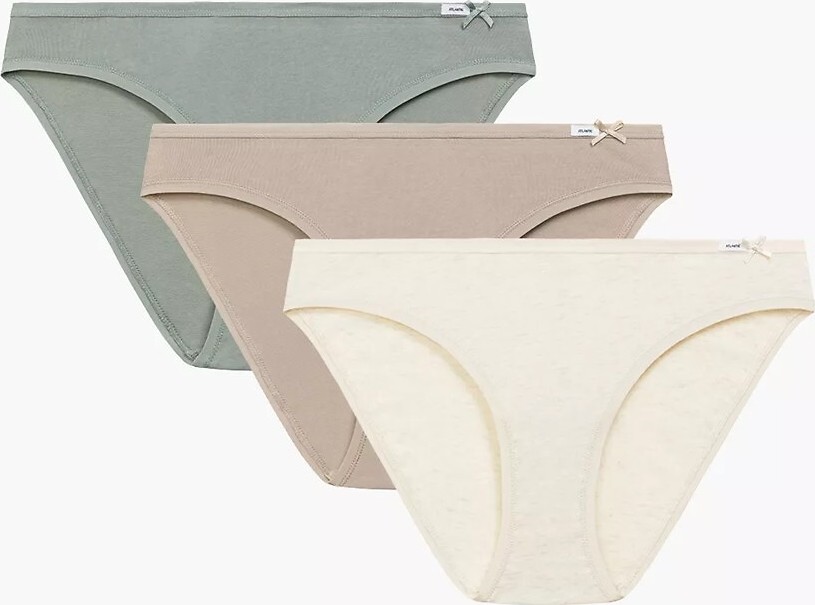 Sada 3 nohavičiek Atlantic 3CLP-001 bikini A'3 S-XL Veľkosť: M, Barva: béžovo-zelená