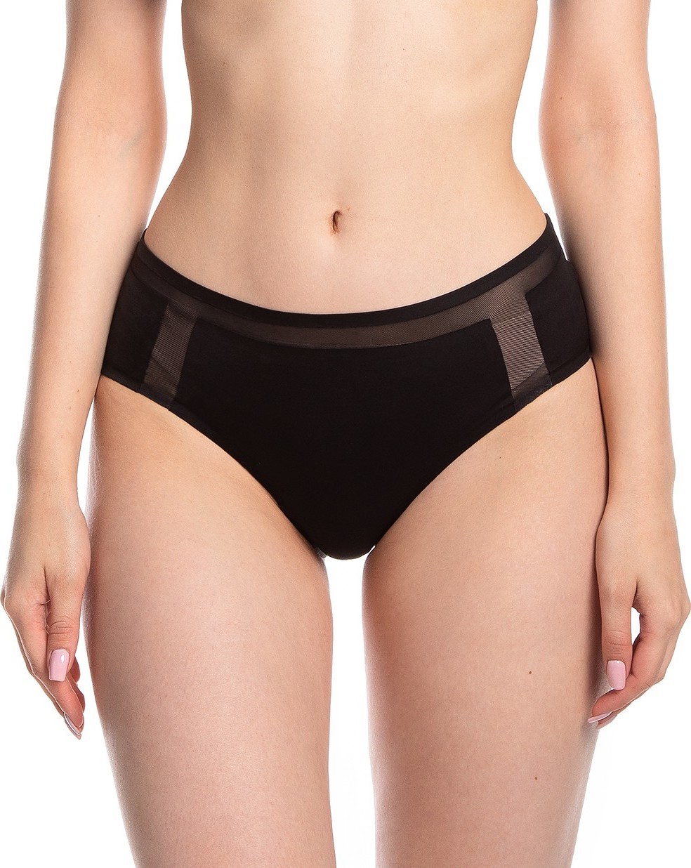 Čierne bezšvové nohavičky Lama Laser Cut 5025 Plus MS-02 2XL Veľkosť: 2XL, Barva: čierna