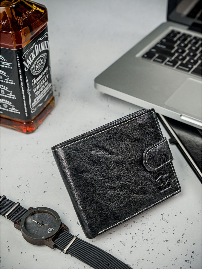 Always Wild čierna elegantná pánska peňaženka A280 N992L-BC Veľkosť: ONE SIZE