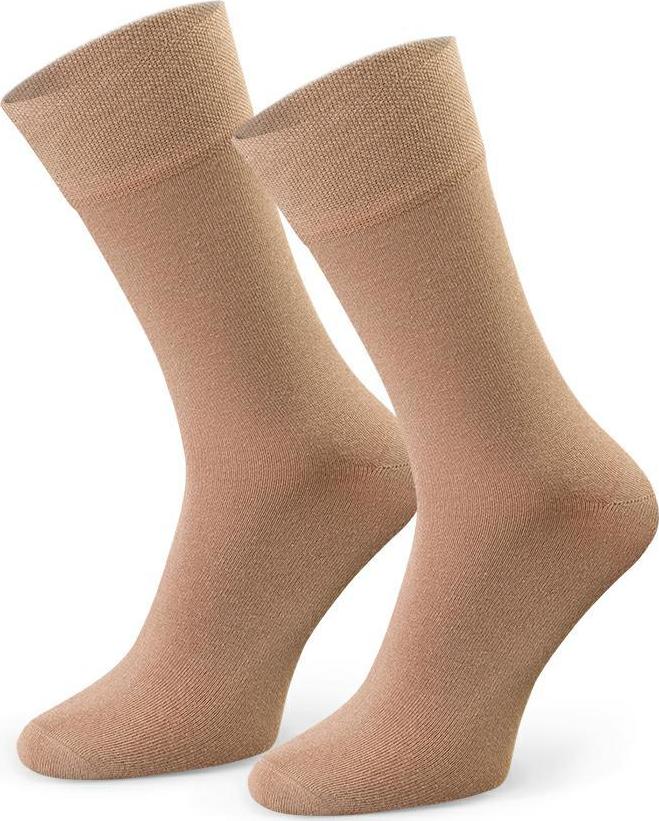 Béžové pánske bambusové ponožky Art. 086 O14, DARK BEIGE Veľkosť: 38/40