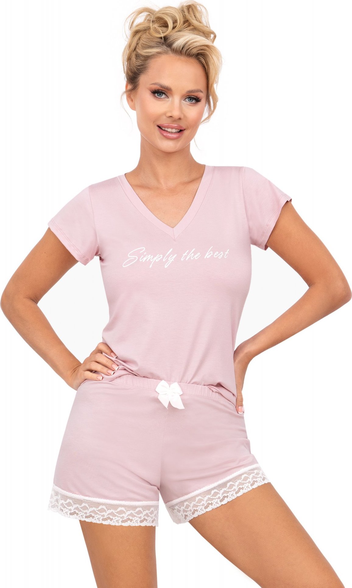 Svetloružové pyžamo Simply Pink Veľkosť: 44