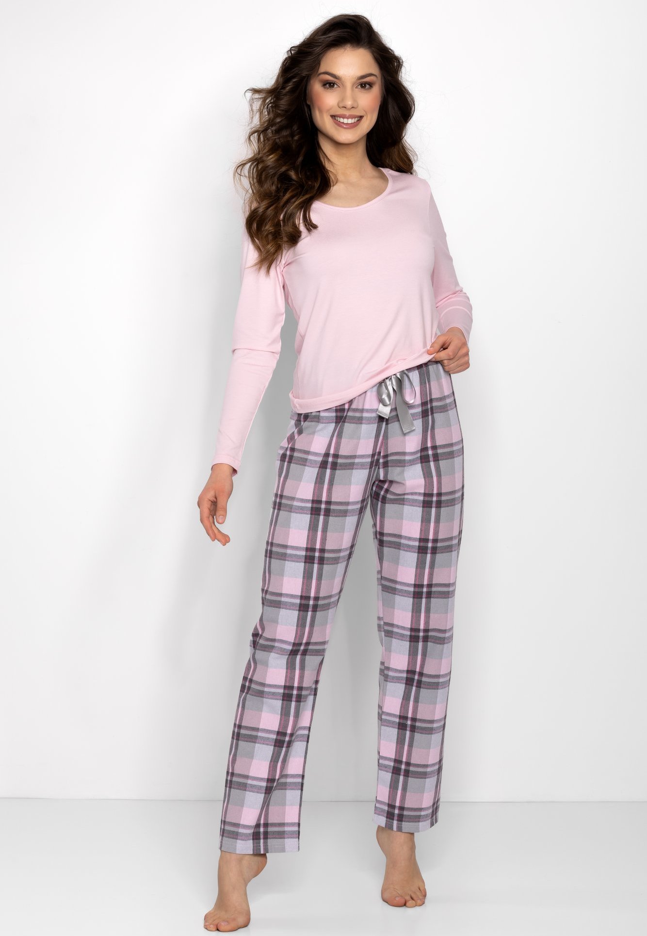 Ružové kárované pyžamo Miracle Veľkosť: XL