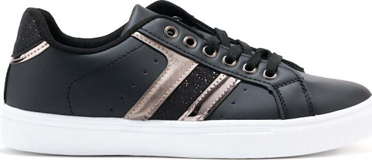 Čierne pohodlné športové topánky 6449B Veľkosť: 37