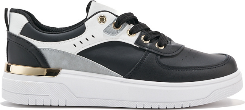 Čierne topánky športové na platforme A69B Veľkosť: 36