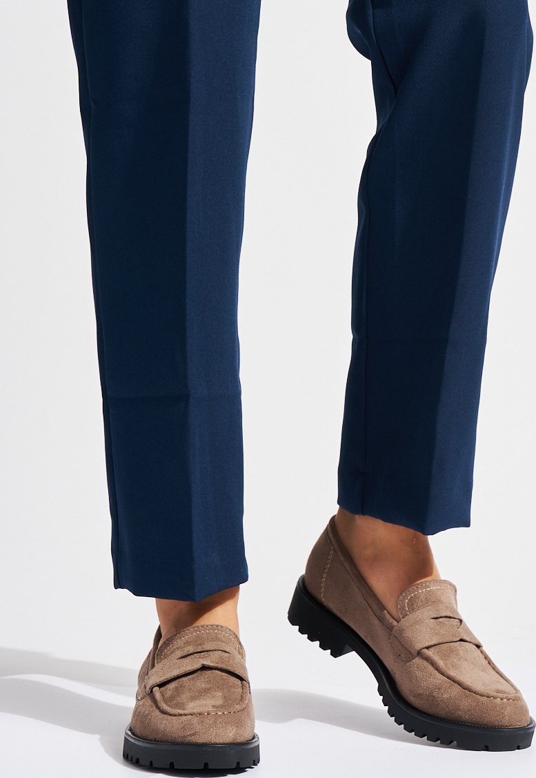 Béžové semišové dámske mokasíny GD-XR-381B-KH Veľkosť: 37