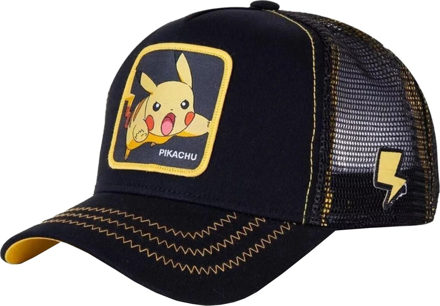 Čierna pánska šiltovka Capslab Freegun Pokemon Pikachu Cap CL-PKM2-1-PIK7 Veľkosť: ONE SIZE