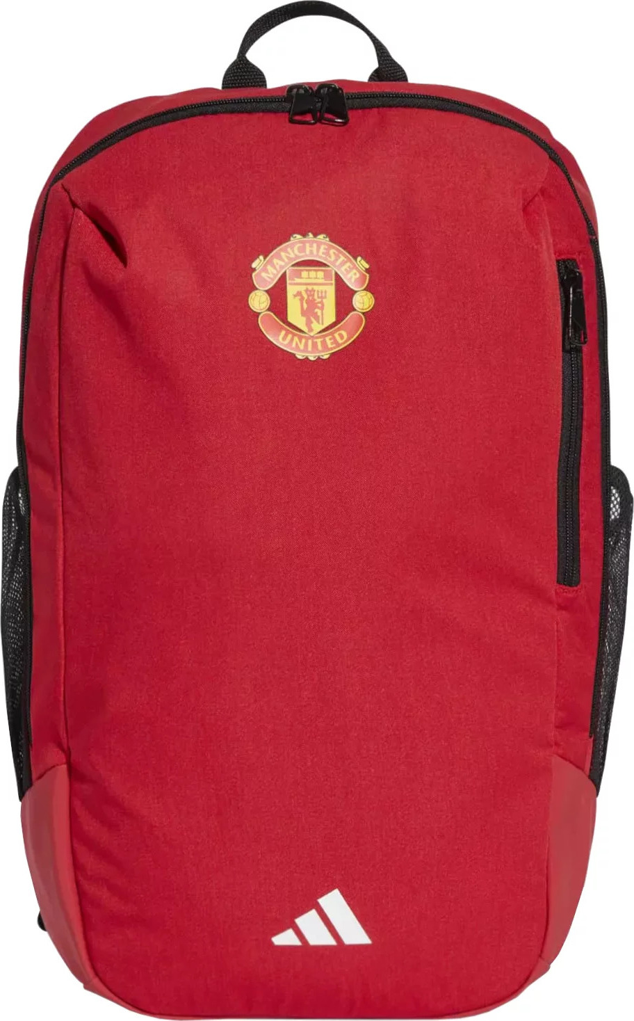 Červený pánsky športový batoh adidas Manchester United Home Backpack IY0439 Veľkosť: ONE SIZE