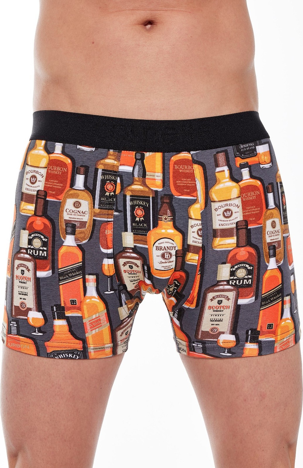 Boxerky s potlačou Cornette High Emotion Brandy 508/143 S-2XL Veľkosť: 2XL, Barva: Oranžová