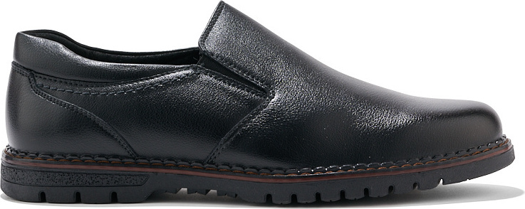 Čierne pánske nazúvacie poltopánky S8521-0H-B-M Veľkosť: 41