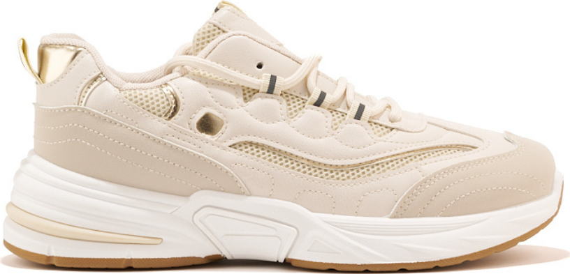 Béžové dámske topánky na hrubej podrážke LG911BE Veľkosť: 36