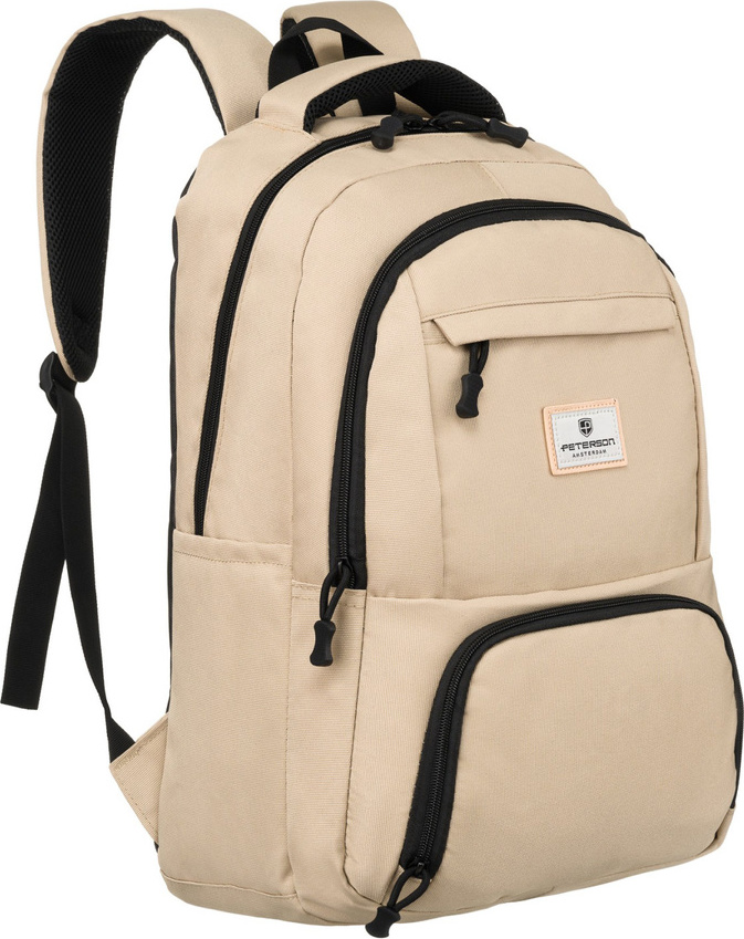 Peterson béžový športový plecniak s priestorom pre notebook PTN 77712 Veľkosť: ONE SIZE