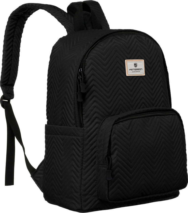 Peterson čierny batoh s priestorom pre notebook PTN 77710 Veľkosť: ONE SIZE