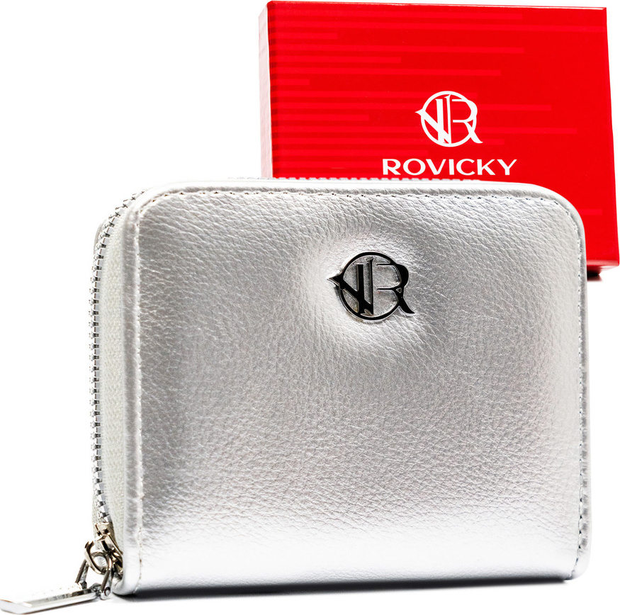 Rovicky strieborná elegantná peňaženka V377 R-PRK-02-HRH Veľkosť: ONE SIZE