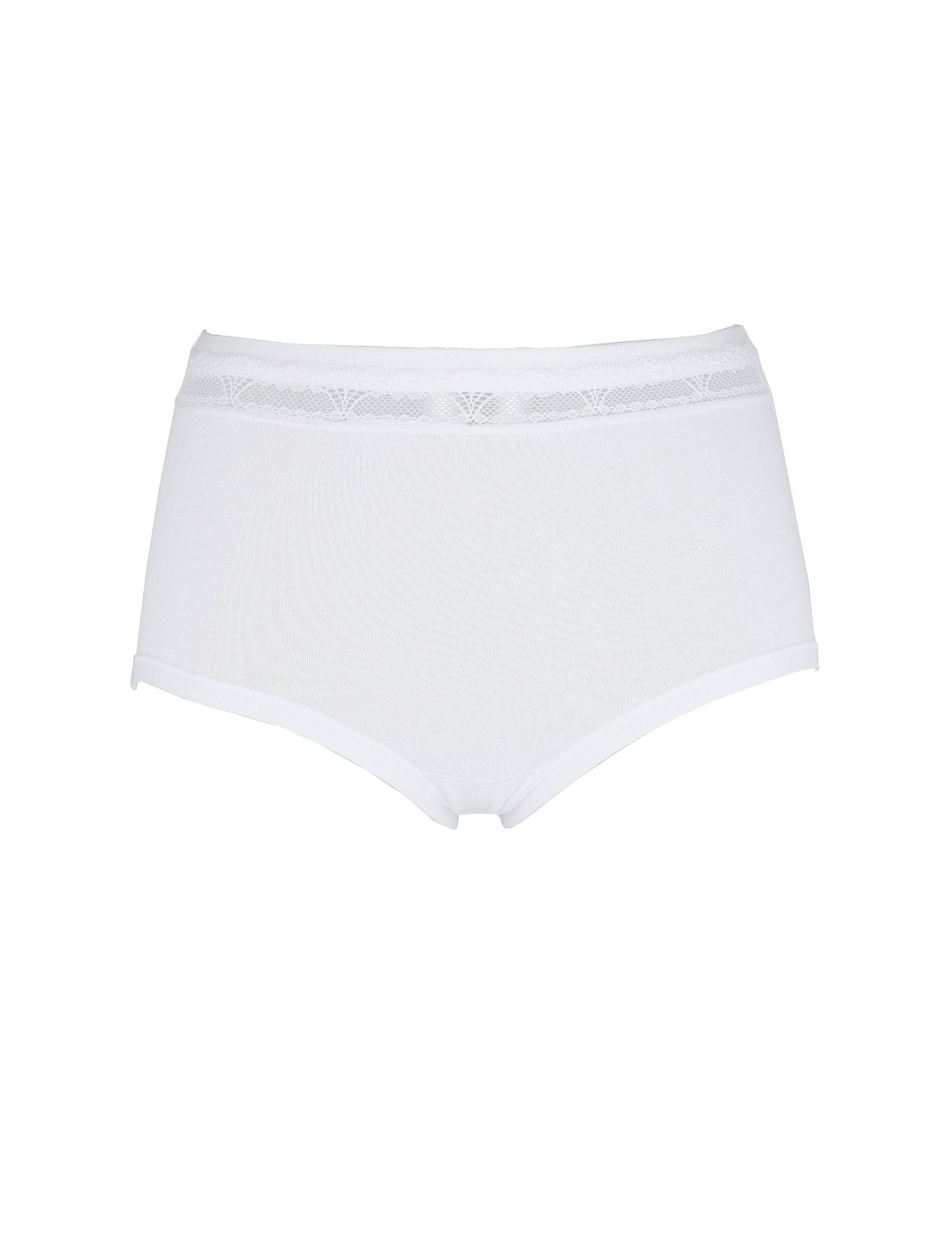 Dvojbalenie nohavičiek s vysokým pásom Cotonella Maxi Essentials GD 169 A'2 M-3XL Veľkosť: M, Barva: biela