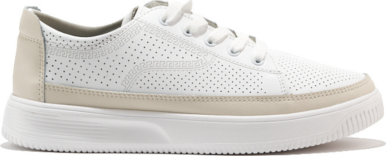 Kožené dierované tenisky biele Sergio Leone SP020W/BE Veľkosť: 36