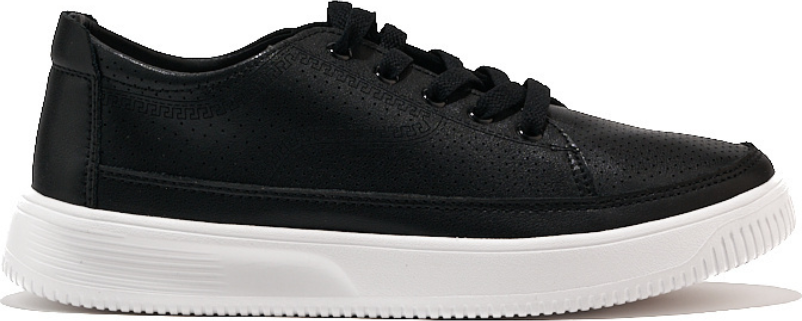 Kožené dierované tenisky čierne Sergio Leone SP020B Veľkosť: 36