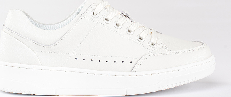 Biele dámske tenisky na vysokej platforme 23706W Veľkosť: 36