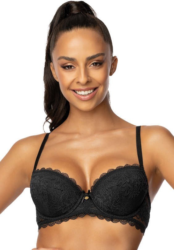 Čierna čipková push-up podprsenka Mat Estelle M-0198/11/1 Estelle Veľkosť: 65E