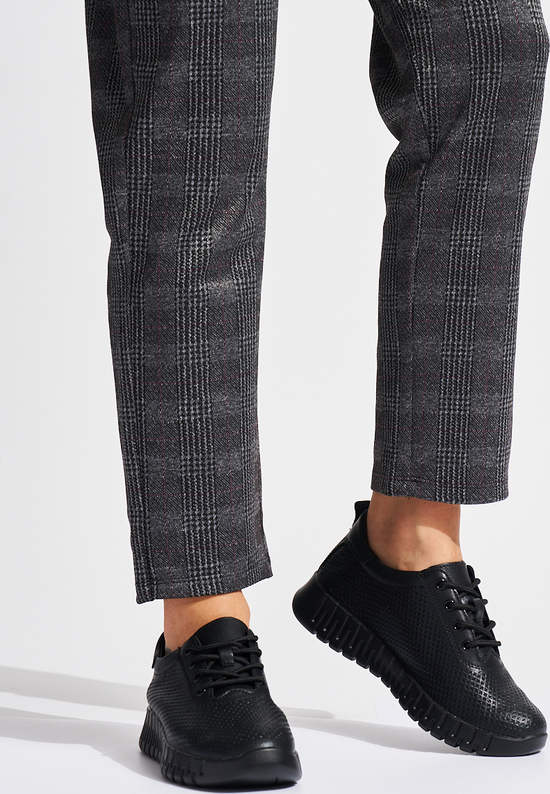 Dierkované čierne poltopánky Sergio Leone SP011B/B Veľkosť: 36