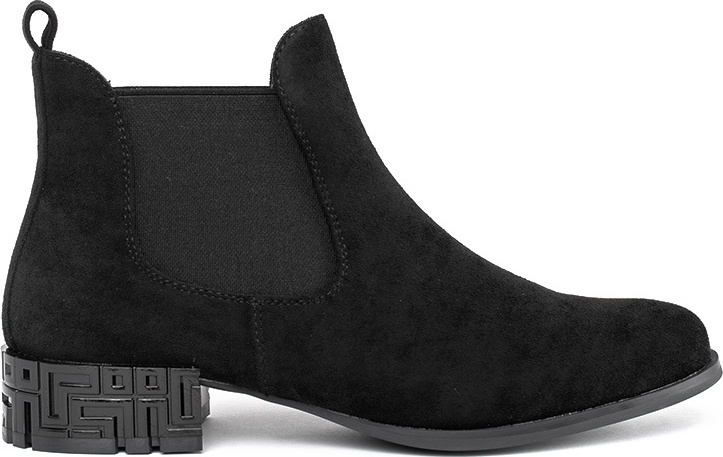 Dámske čierne členkové topánky s ozdobným podpätkom Sergio Leone BT532B/MIC Veľkosť: 36