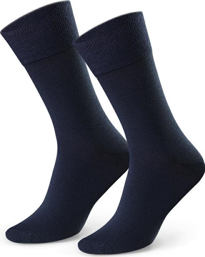 Tmavomodré pánske ponožky z merino vlny Art.130 LP03, NAVY BLUE Veľkosť: 41/43