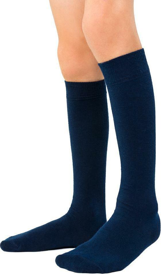 Tmavomodré podkolienky pre deti Art. 072 YJ004, NAVY BLUE Veľkosť: 32/34