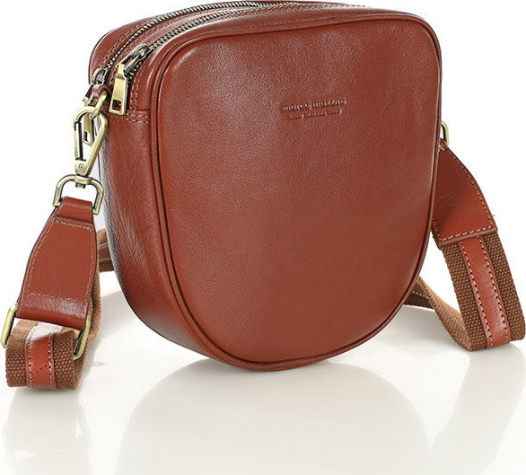 MARCO MAZZINI Hnedá menšia crossbody v tvare podkovy (L230f) Veľkosť: ONE SIZE