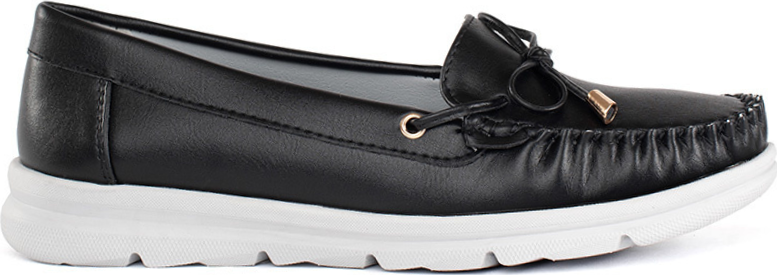 Čierne mokasíny na platforme VE05B Veľkosť: 36