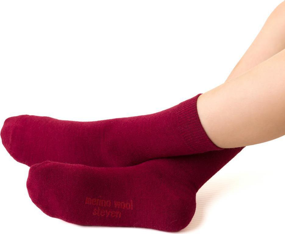 Vínové detské ponožky z merino vlny Art.130 GE013, BURGUND GE013, BURGUND Veľkosť: 32/34