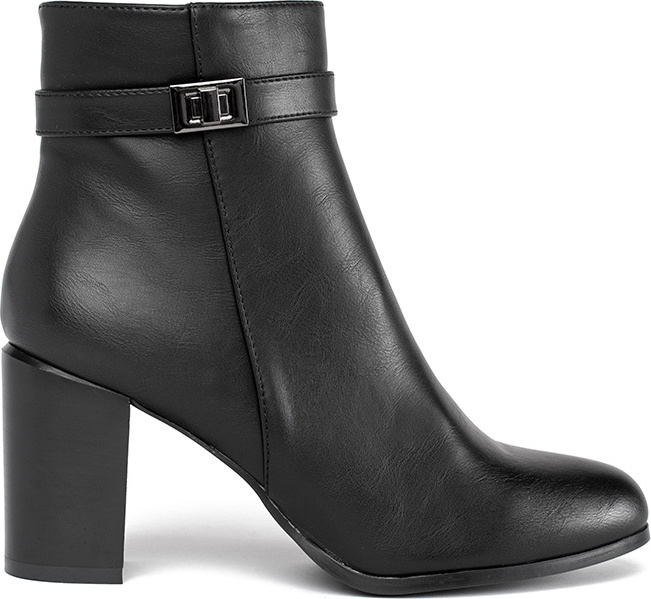 Elegantné čierne členkové topánky Sergio Leone BT350B Veľkosť: 40