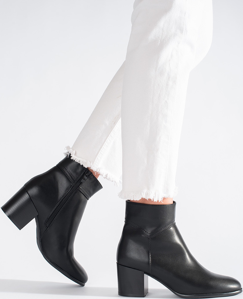 Čierne členkové topánky na stĺpiku Sergio Leone BT631B Veľkosť: 37