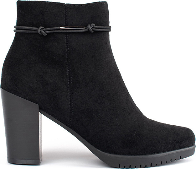 Semišové elegantné členkové topánky na stĺpiku Sergio Leone BT306B/MIC Veľkosť: 38