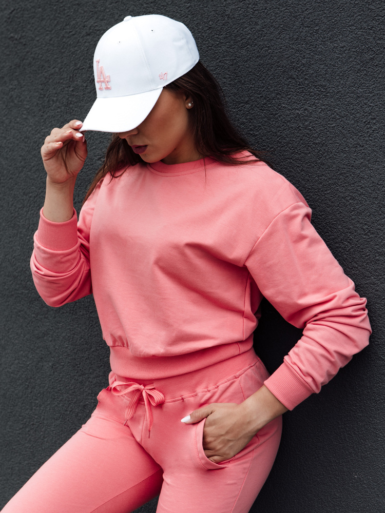 Koralová dámska basic mikina CASUALVIBE Dstreet BY1303 Veľkosť: S
