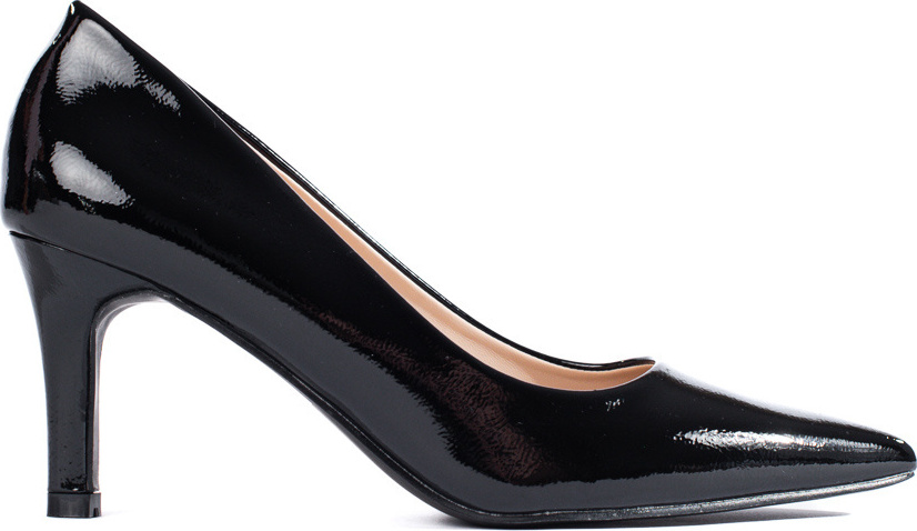 Čierne dámske lakované lodičky GD-FL370B Veľkosť: 36