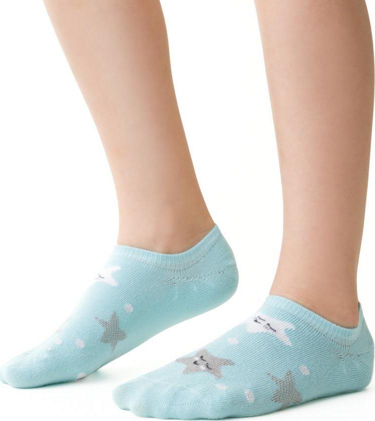 Svetlomodré chlapčenské bambusové ponožky s hviezdičkami Art.152 JW043 20-22 MINT Veľkosť: 23/25