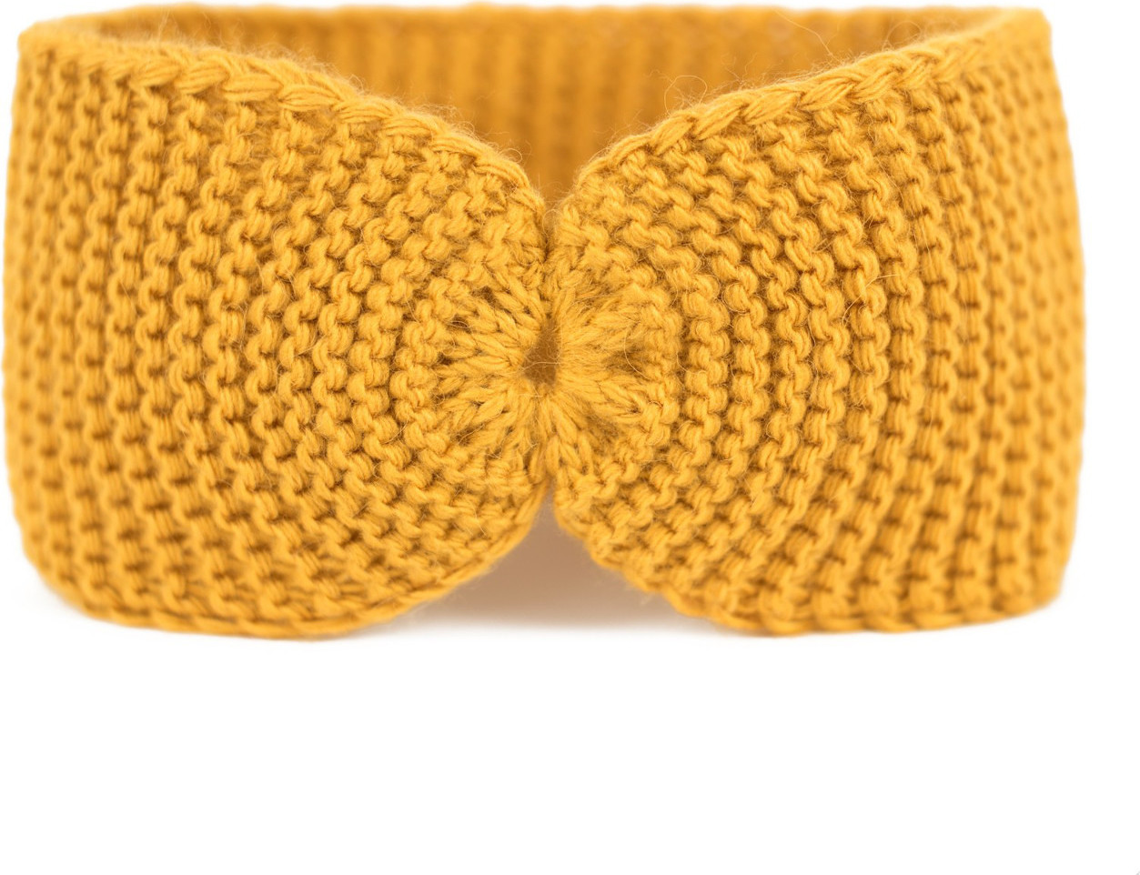 Pletená dámska čelenka Paula Art Of Polo 20820 Paula Veľkosť: ONE SIZE, Barva: horčicová