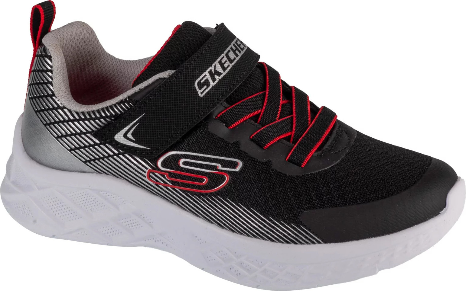 Čierne chlapčenské tenisky Skechers Microspec II - Zovrix 403924L-BKSR Veľkosť: 28
