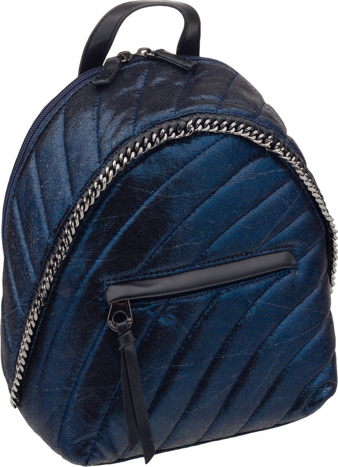 Tmavomodrý malý prešívaný batoh David Jones 5834-3 Veľkosť: ONE SIZE