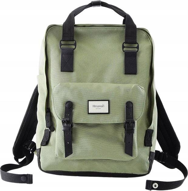 Khaki priestranný športový batoh s priehradkou pre notebook - Himawari 1010-09 Veľkosť: ONE SIZE