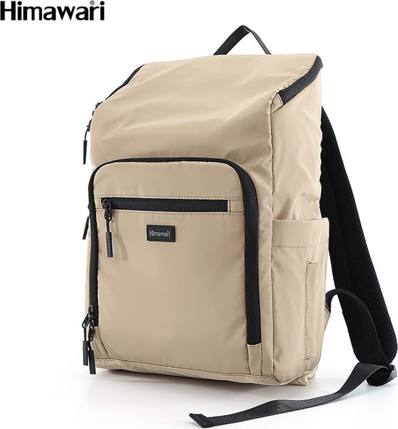 Béžový multifunkčný batoh na kočík Himawari s priehradkou na notebook 1223-03 Veľkosť: ONE SIZE
