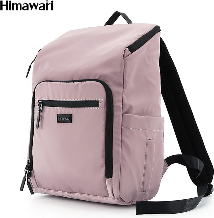 Svetloružový multifunkčný batoh na kočík Himawari s priehradkou na notebook 1223-04 Veľkosť: ONE SIZE