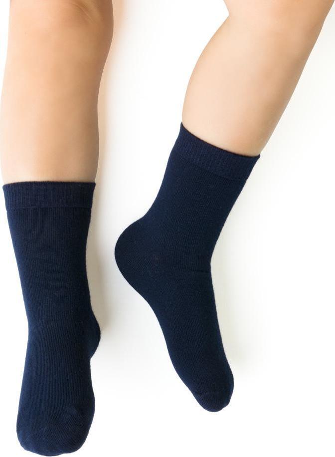 Tmavomodré detské bambusové ponožky Art.145 ZL045, NAVY BLUE Veľkosť: 20/22