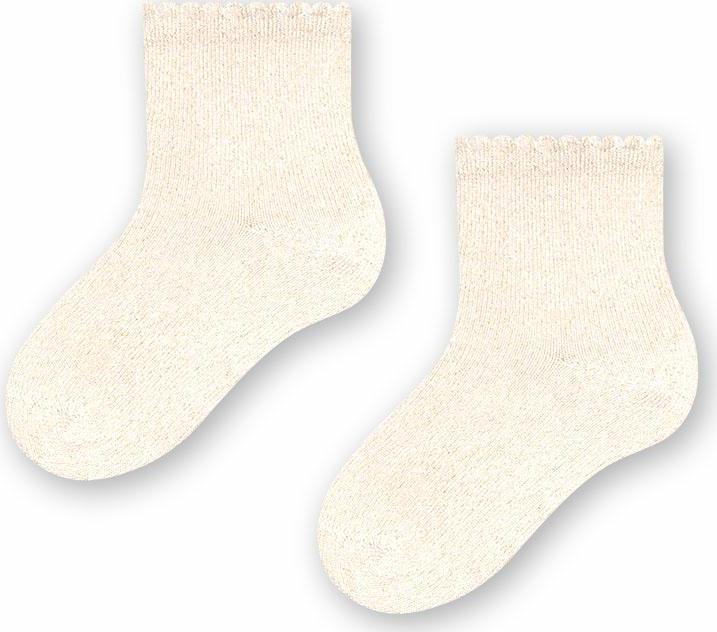 Smotanovo-zlaté bambusové ponožky pre bábätká Art.145 WM005, GOLD Veľkosť: 11-13 měsíců