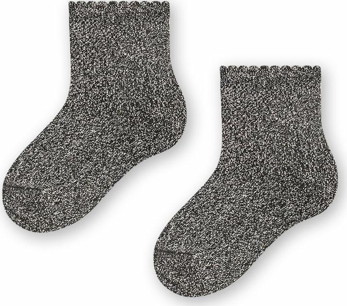 Sivé melanž bambusové ponožky pre bábätká Art.145 WM006, BLACK Veľkosť: 11-13 měsíců