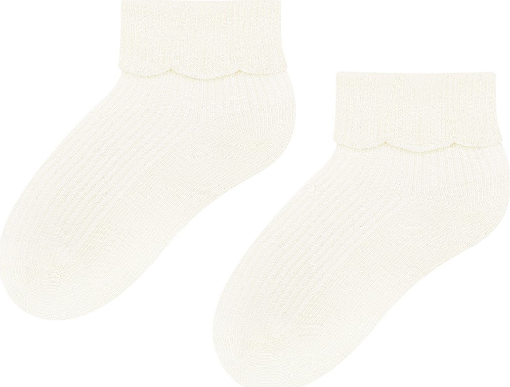 Smotanové bambusové ponožky pre bábätká Art.145 WM002, ECRU Veľkosť: 17/19