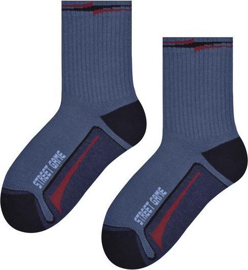 Modré chlapčenské športové ponožky Art. 014 CF250, DENIM Veľkosť: 29/31