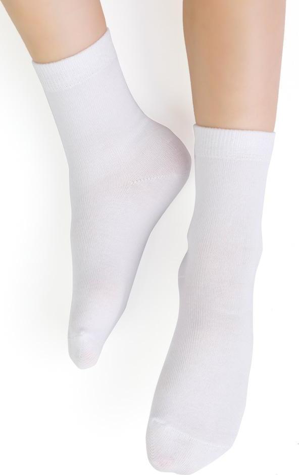 Biele bambusové ponožky pre deti Art.145 ZK040, WHITE Veľkosť: 20/22